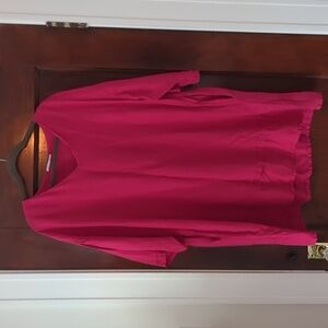 Bryn Walker washable linen size L fuchsia pink 🩷 Dress/tunic